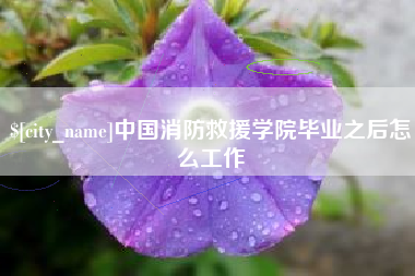 厦门中国消防救援学院毕业之后怎么工作