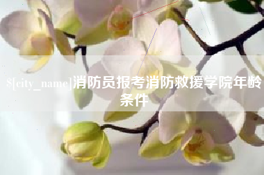 厦门消防员报考消防救援学院年龄条件