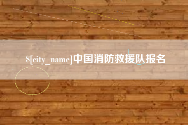 厦门中国消防救援队报名