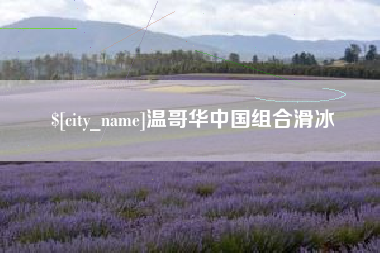 厦门温哥华中国组合滑冰