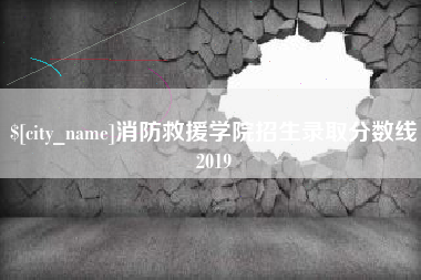 厦门消防救援学院招生录取分数线2019