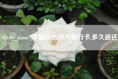 厦门诈骗冻结对方银行卡,多久返还