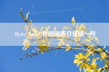 厦门我国消防日是哪一号