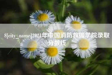 厦门2021年中国消防救援学院录取分数线