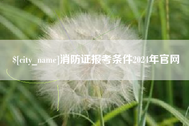 厦门消防证报考条件2024年官网