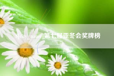 厦门第七届亚冬会奖牌榜