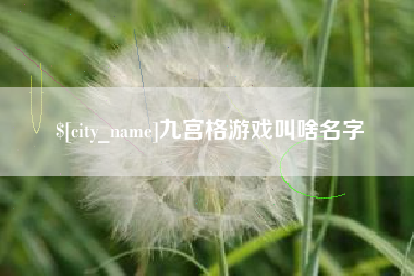 厦门九宫格游戏叫啥名字
