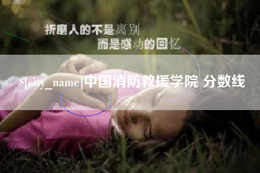 厦门中国消防救援学院 分数线
