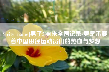 厦门男子5000米全国记录-更是承载着中国田径运动员们的热血与梦想