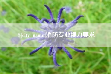厦门消防专业视力要求