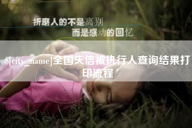厦门全国失信被执行人查询结果打印流程