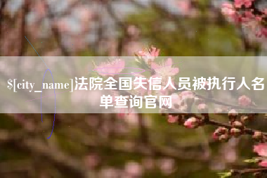 厦门法院全国失信人员被执行人名单查询官网