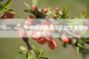 厦门中国消防救援学院招生录取分数线2021