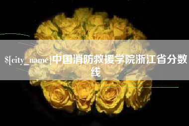 厦门中国消防救援学院浙江省分数线