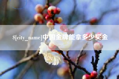 厦门中国金牌能拿多少奖金