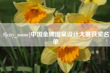 厦门中国金牌图案设计大赛获奖名单