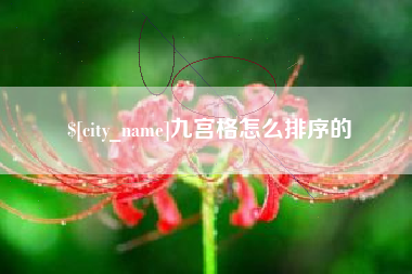厦门九宫格怎么排序的