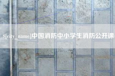 厦门中国消防中小学生消防公开课
