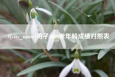 厦门男子5000米年龄成绩对照表