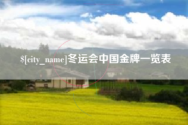 厦门冬运会中国金牌一览表