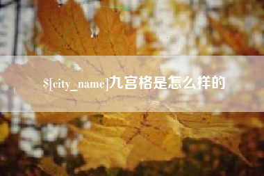 厦门九宫格是怎么样的