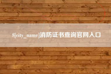 厦门消防证书查询官网入口